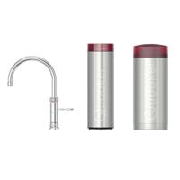 Quooker Classic Fusion Round Keukenkraan Set - Kokend Warm- en Koud Water - Chroom - met COMBI+ Reservoir & CUBE - Direct Gekoeld Bruisend Water - thumbnail