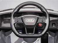 Audi RS6, 12-volt elektrische kinderauto met rubberen banden, leren zitje en meer! - thumbnail