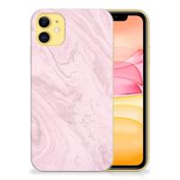 Apple iPhone 11 | TPU | Siliconen hoesje | Marble Pink - Origineel Cadeau Vriendin - thumbnail