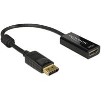 DeLOCK displayport 1.2 > hdmi adapter (zwart, 0,2 meter, 4k) - thumbnail