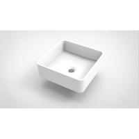 Opbouw Waskom Arcqua Case Vierkant 37x37 cm Glans Wit Arcqua - thumbnail