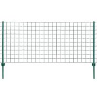 VidaXL Euro hek 20x1,2 m staal groen - thumbnail