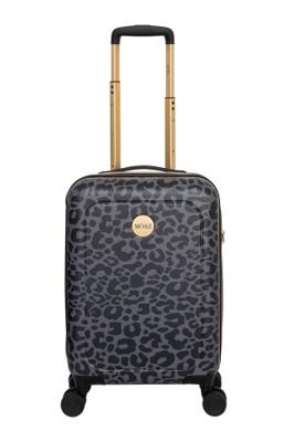 Handbagage koffer panterprint zwart - 55 cm - 33 liter - MŌSZ Lauren