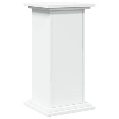VidaXL Sokkel met opbergruimte 31x30x60 cm bewerkt hout wit - thumbnail