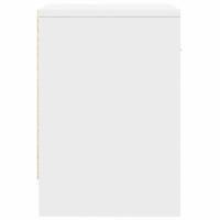 Nachtkastjes 2 st met lade 39x28x41 cm wit - thumbnail