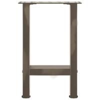 Salontafelpoten 2 st 28x(42-43) cm staal naturel - thumbnail