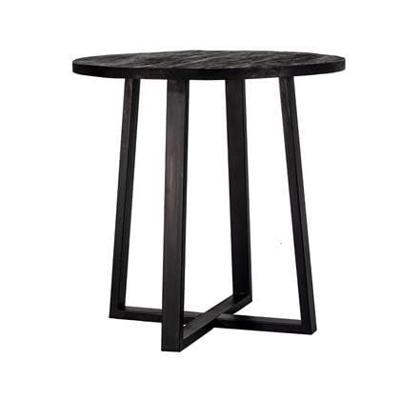 Giga Meubel - Bartafel 110cm Zwart - Mangohout & Metaal Giga Meubel - Bartafel 110cm Zwart - Mangohout & Metaal