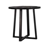 Giga Meubel - Bartafel 110cm Zwart - Mangohout & Metaal - thumbnail