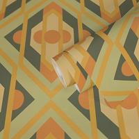 AS Creation Retro Chic - Groen - Retro - 395312 - thumbnail