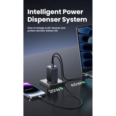 UGREEN Nexode S Laadadapter 65 W USB-C bus, USB-C bus, USB-A-bus Grijs Binnen