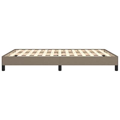Bedframe zonder matras stof taupe 140x190 cm