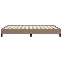 Bedframe zonder matras stof taupe 140x190 cm - thumbnail