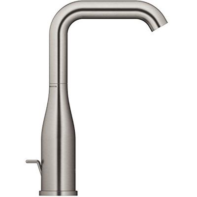 Wastafelmengkraan Grohe Essence 1 Hendel Met Waste L Hard Graphite Geborsteld