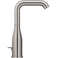 Grohe Wastafelmengkraan Essence 1 Hendel Met Waste L Hard Graphite Geborsteld - thumbnail
