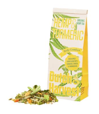 Hemp & Turmeric - Hennep & Kurkuma thee 50 gram - Dutch Harvest losse thee