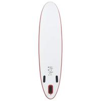 VidaXL Stand up paddleboardset opblaasbaar rood en wit - thumbnail