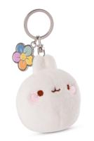 Molang Molang sleutelhanger met bloem - 6 cm - thumbnail