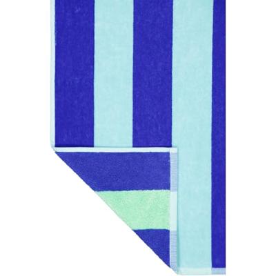 Cawö Cawo Beach Tropical Streifen Strandlaken 80x180 aqua