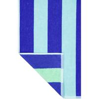 Cawö Cawo Beach Tropical Streifen Strandlaken 80x180 aqua - thumbnail