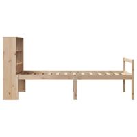 Bed met boekenkast zonder matras massief grenenhout 90x190 cm - thumbnail