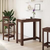 Bartafel 102x50x103,5 cm bewerkt hout bruin eikenkleurig - thumbnail