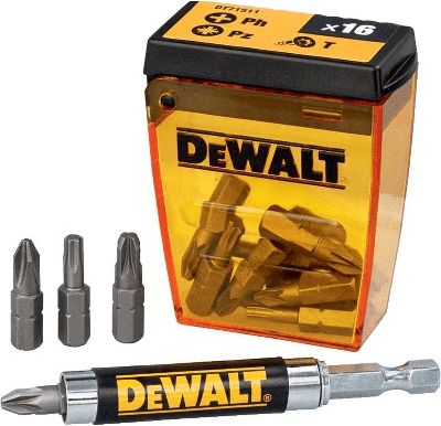 DeWalt Accessoires DT71511 | Bitset met magnetische schroefgeleider | 15-delig - DT71511