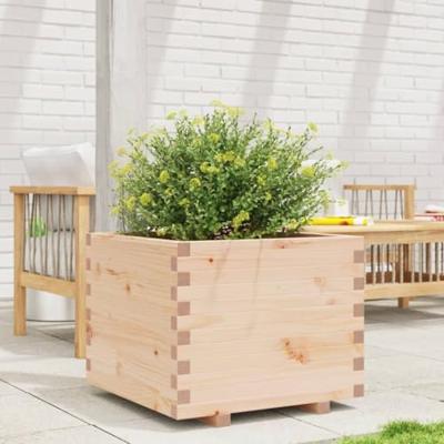 VidaXL Plantenbak 60x60x49,5 cm massief grenenhout VidaXL Plantenbak 60x60x49,5 cm massief grenenhout