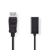 DisplayPort - HDMI-kabel | DisplayPort male - HDMI-uitgang | 0,2 m | Zwart - thumbnail