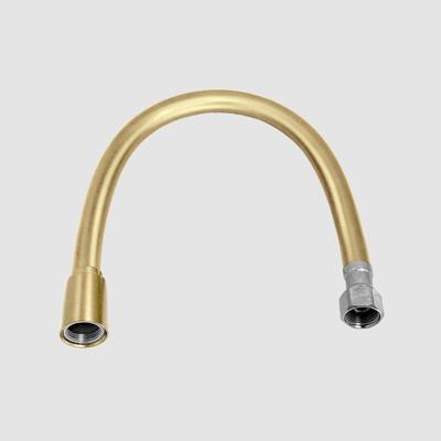Flexibele Aansluitslang Clou 30 Cm Goud Geborsteld 2x 3/8” en 1x 1/2