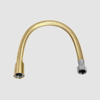 Flexibele Aansluitslang Clou 30 Cm Goud Geborsteld 2x 3/8” en 1x 1/2 - thumbnail