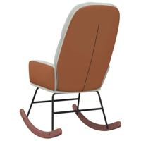 Schommelstoel fluweel lichtgrijs - thumbnail