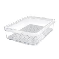 Rotho cauma koelkastorganizer 27x18.4x6.2 cm 2.6l wit/transparant - thumbnail