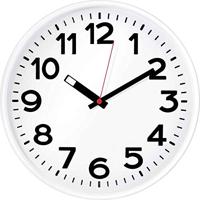 EUROTIME 82321 Wandklok Kwarts Wit - thumbnail