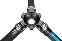 Leofoto - Manba - Carbon Statief Voor Camera's - Draagvermogen van 10kg - Uitschuifbare Voeten - Min. Hoogte van 31 cm tot een Max. Hoogte van 168 cm - LVM-323C + BV-15 - thumbnail