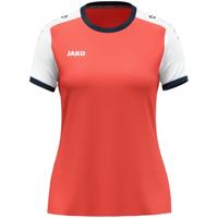 JAKO 4270D Shirt Dynamic Km Dames - Koraal/Wit/Marine - S (34/36) - thumbnail