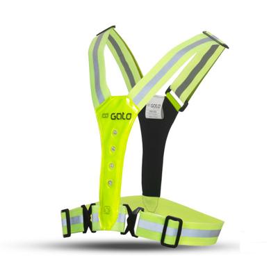 Outwet Gato safer sport vest led usb neongeel one size