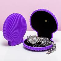 Schelp Sieradendoosje - Paars - thumbnail
