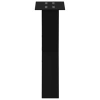 Salontafelpoten 2 st X-vormig 38x(42-43) cm staal zwart - thumbnail