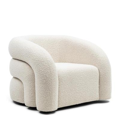 Rivièra Maison Draaifauteuil 'Vittorio' Bouclé, kleur Simply White