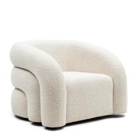 Rivièra Maison Draaifauteuil 'Vittorio' Bouclé, kleur Simply White - thumbnail