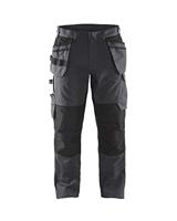 Blåkläder Service werkbroek met stretch en spijkerzakken 14961330 | Medium Grijs/Zwart | Maat 62 - 7330509689899 - thumbnail