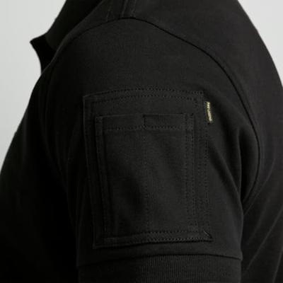 Pme Legend Short Sleeve Polo Cotton Elastan P Poloshirts 999 - Black