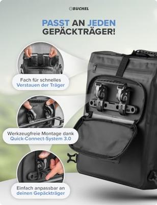 Büchel Wittkop, 3in 1 gtr-tasche wasserdicht mit rucksackfunktion schwarz (artikelnummer 81519050) Büchel Wittkop, 3in 1 gtr-tasche wasserdicht mit rucksackfunktion schwarz (artikelnummer 81519050)