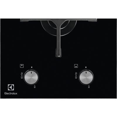 Electrolux EGC3322NVK Zwart Ingebouwd Gaskookplaat 2 zone(s) - thumbnail