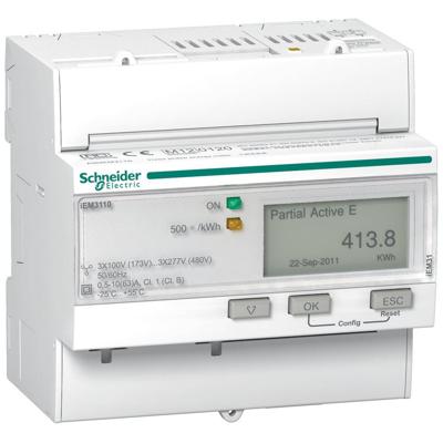 Schneider Electric A9MEM3110 A9MEM3110 Digitale kWh-meter Digitaal 63 A Conform MID: Ja 1 stuk(s)