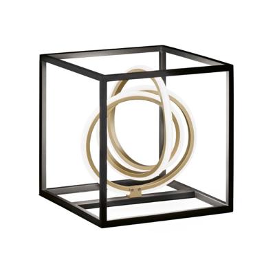 Fischer & Honsel Design tafellampGisi zwart met goud - 50413