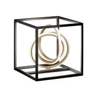 Fischer & Honsel Design tafellampGisi zwart met goud - 50413 - thumbnail