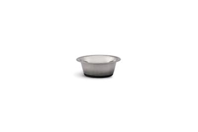 Rvs eet of drinkbakje met antislip bodem 11 cm