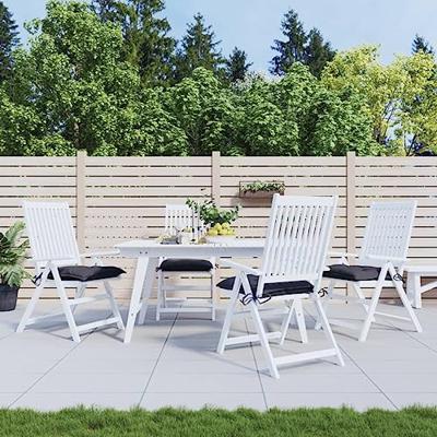 VidaXL Stoelkussens 4 st 50x50x7 cm oxford stof antracietkleurig VidaXL Stoelkussens 4 st 50x50x7 cm oxford stof antracietkleurig
