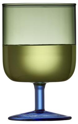 Lyngby - Torino - Wijnglas S/2 0,30l Groen/Blauw